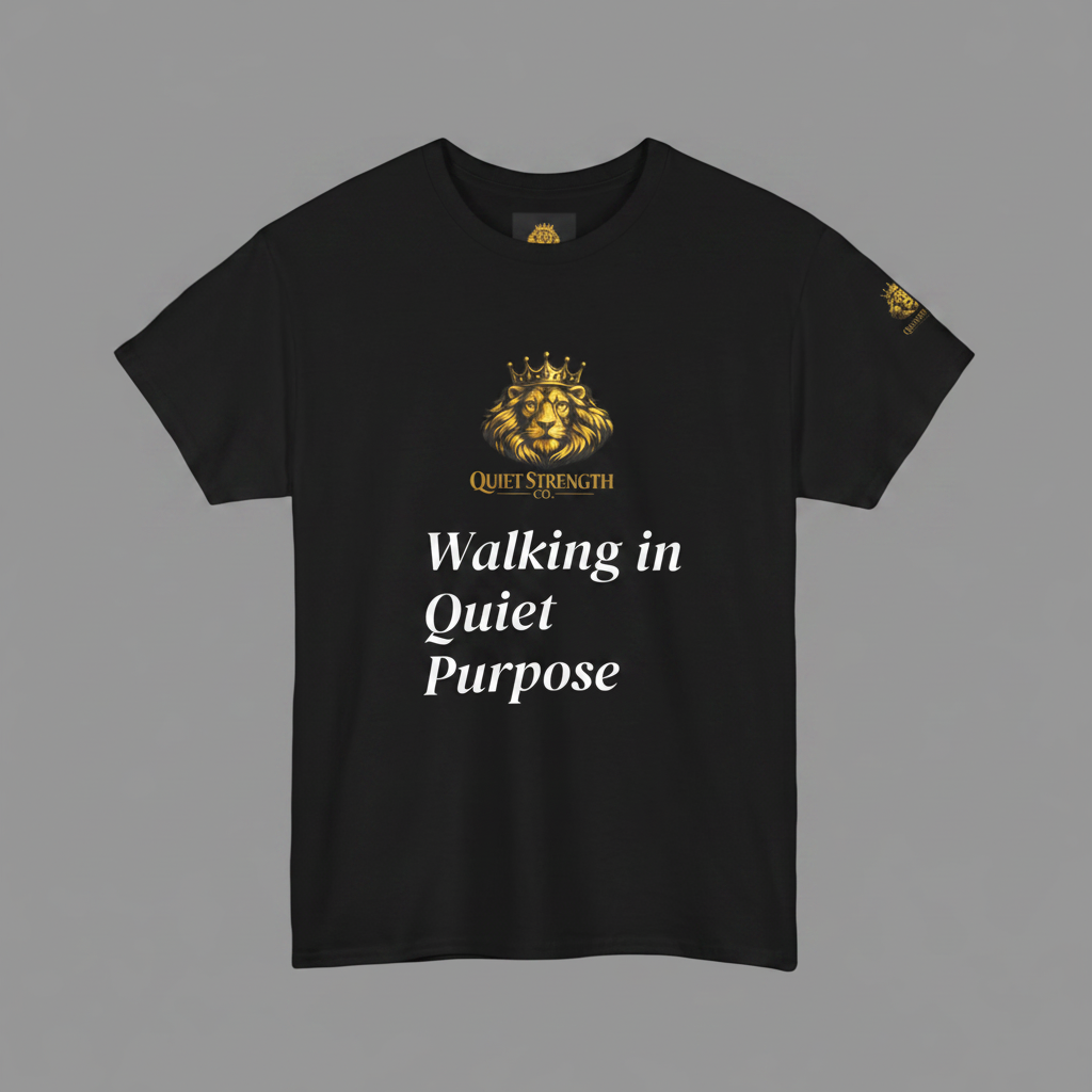 Walking in Quiet Purpose T-Shirt — Quiet Strength Logo Tee